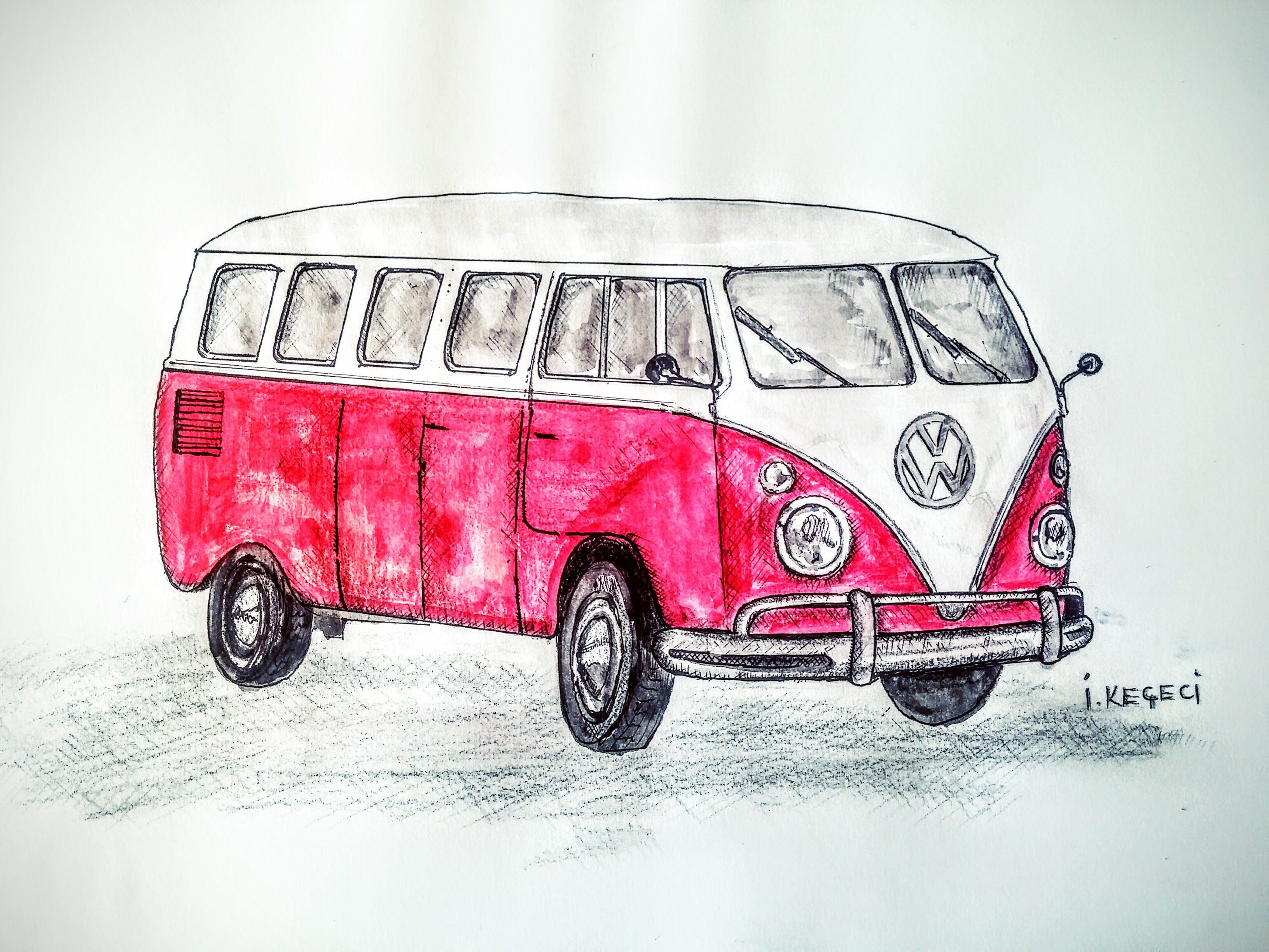 Van Drawing Creative Art