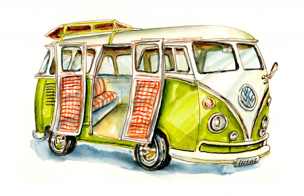 Van Drawing Image