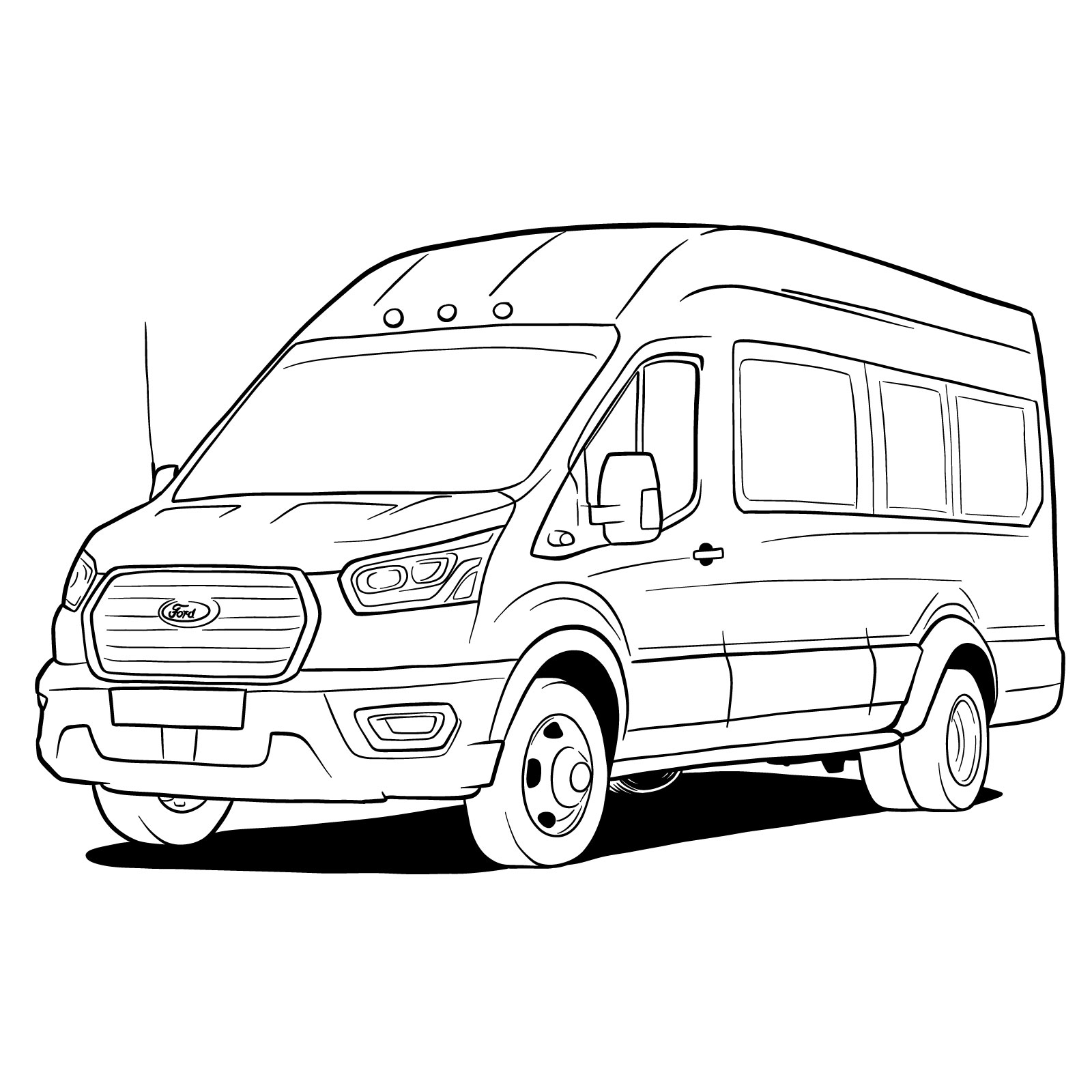 Van Drawing Photos