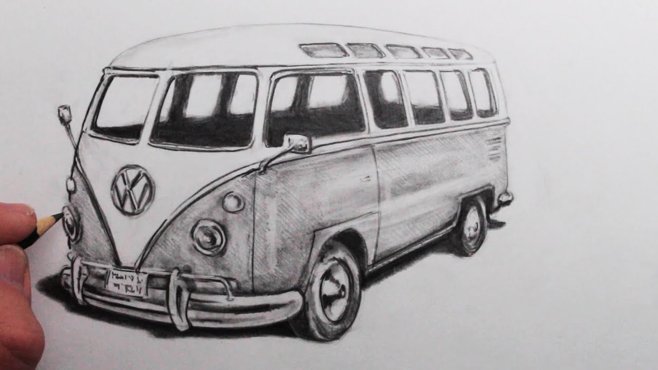 Van Drawing Sketch