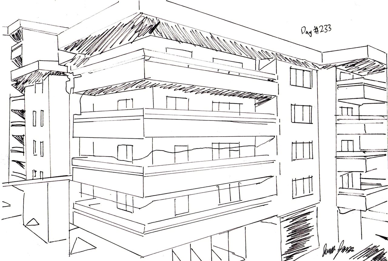 simple apartment drawing