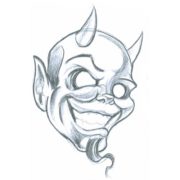 Devil Head Drawing Sketch - Drawing Skill