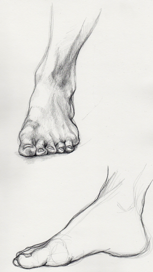 Feet Drawing, Pencil, Sketch, Colorful, Realistic Art Images | Drawing ...