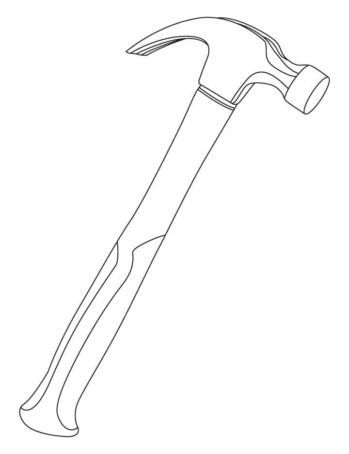 hammer drawing  Google Search  Hammer drawing Object drawing Art  instructions
