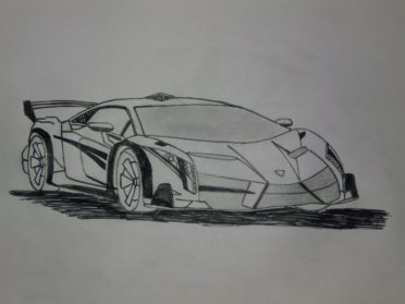 Lamborghini Veneno Drawing Pictures - Drawing Skill