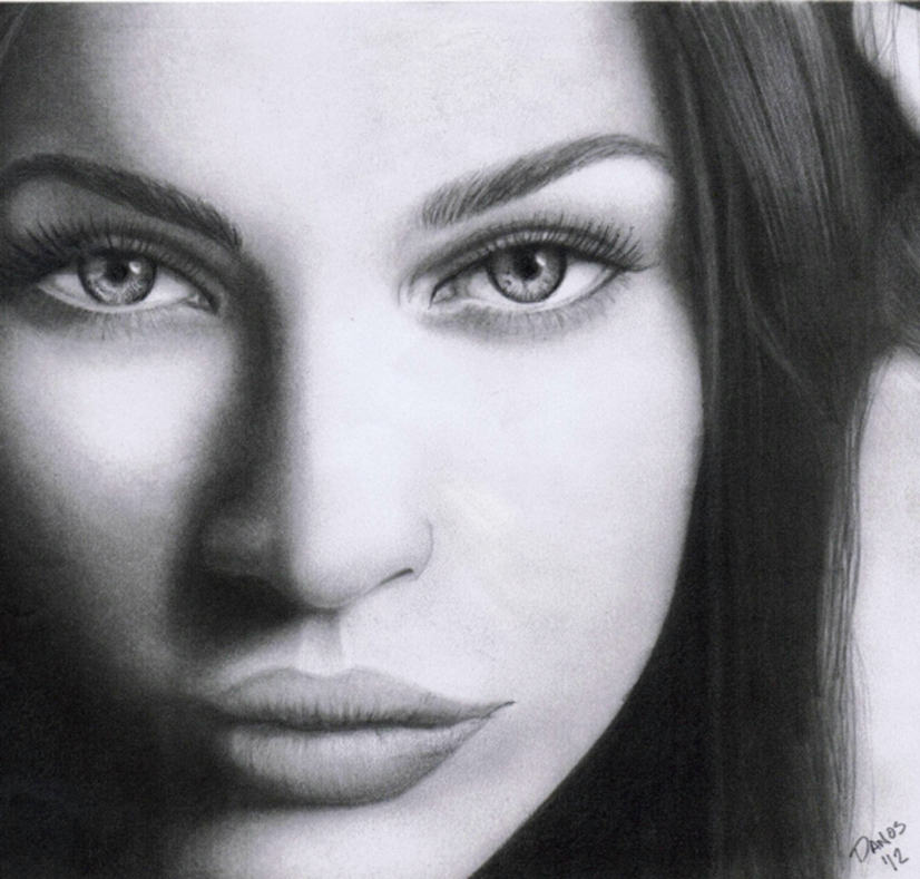 Megan Fox Drawing, Pencil, Sketch, Colorful, Realistic Art Images ...