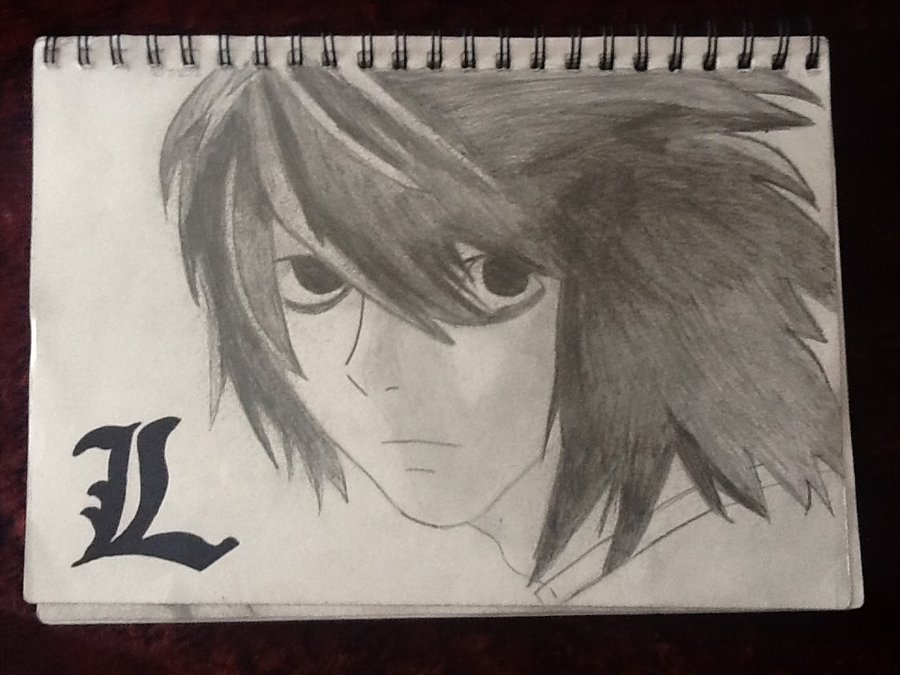 How to Draw L Death Note Easy Step by Step  My Brilliant Art  YouTube