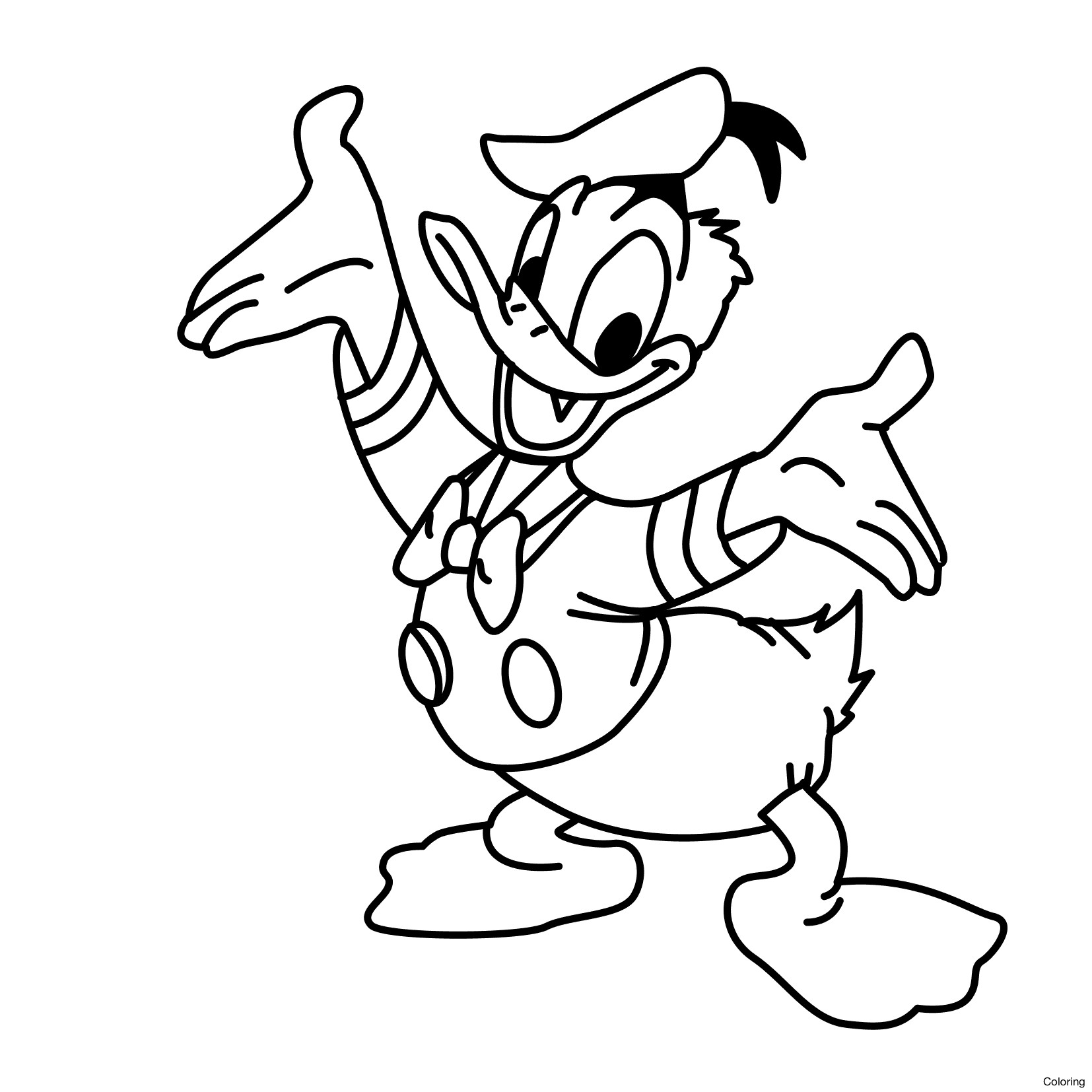 Donald Duck Drawing Photo Drawing Skill