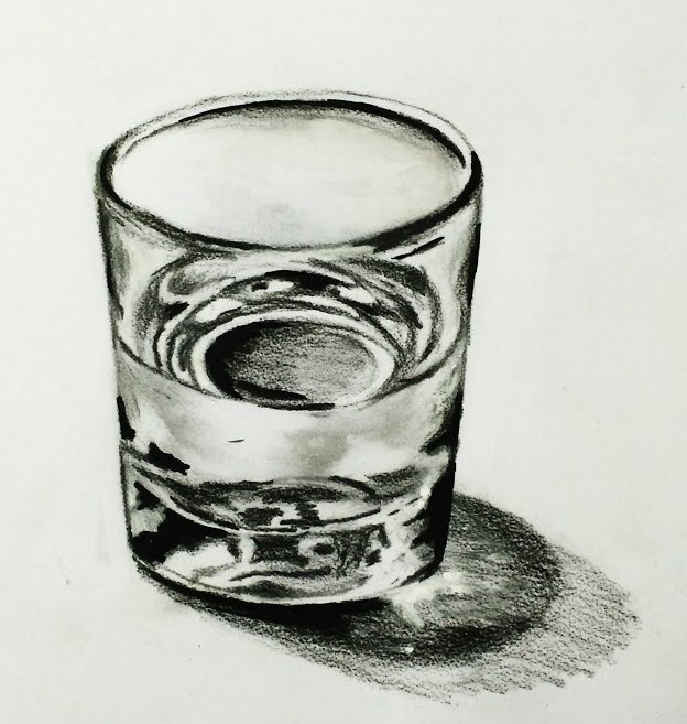 How to Draw a Glass of Water Narrated Step by Step  YouTube