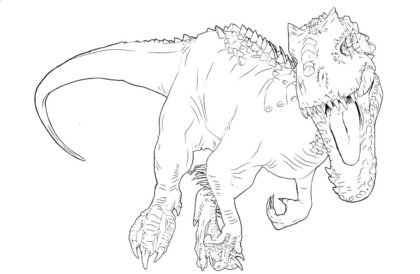 Indominus Rex Drawing Beautiful Art - Drawing Skill