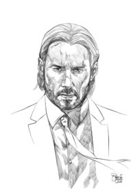 John Wick Drawing Amazing - Drawing Skill