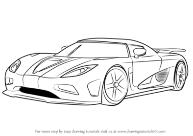 Koenigsegg Drawing Sketch - Drawing Skill