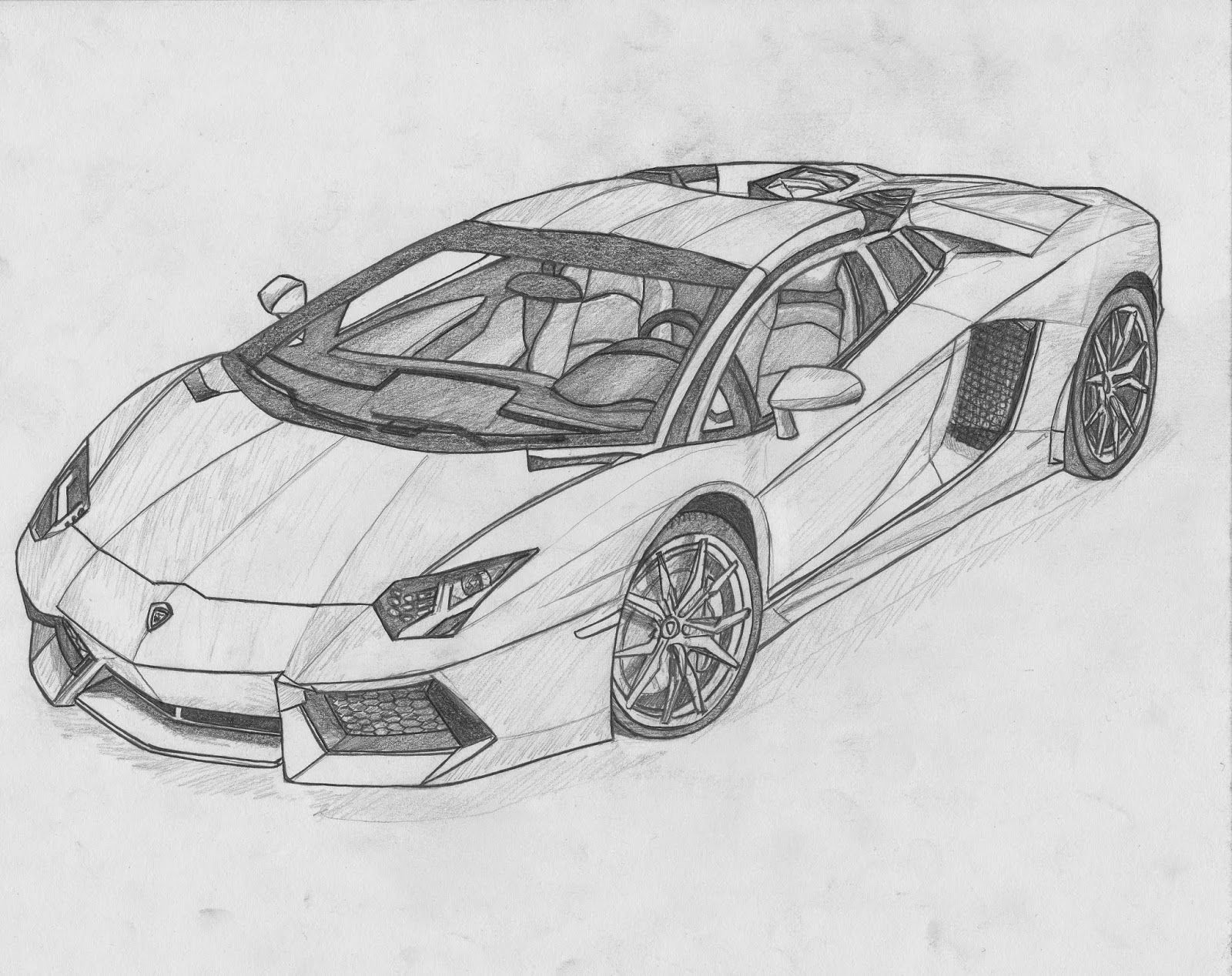 How to draw a Lamborghini For Beginners Aventador Huracan