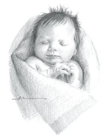 Newborn Baby Drawing Image - Drawing Skill