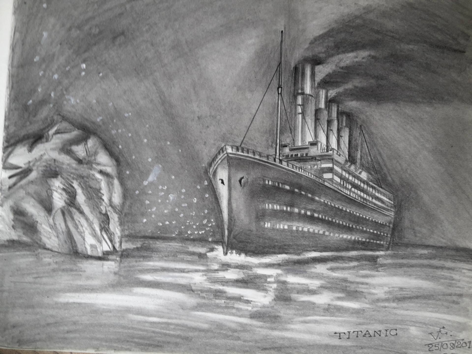 RMS Titanic  Maiden Voyage  MaddiesArt  Drawings  Illustration  Vehicles  Transportation Boats Ships  Submarines Ships  ArtPal