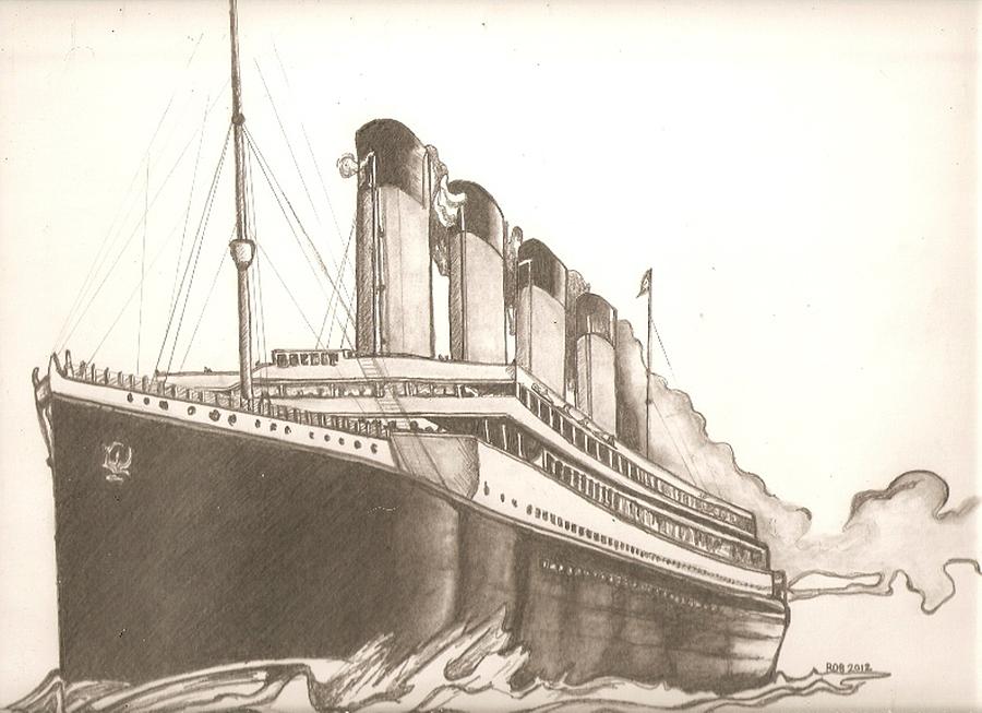 Titanic Drawing by Rafiyal Ansari  Saatchi Art