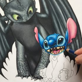 Toothless Stitch Drawing Art - Drawing Skill