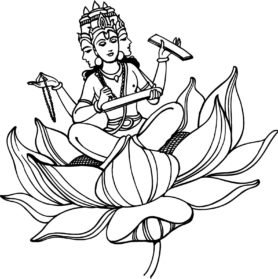 Hindu Goddess Drawing Pics - Drawing Skill