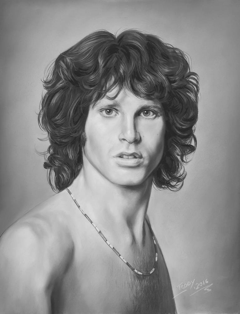 How To Draw Jim Morrison Easy Tutorial 7 Steps  Toons Mag