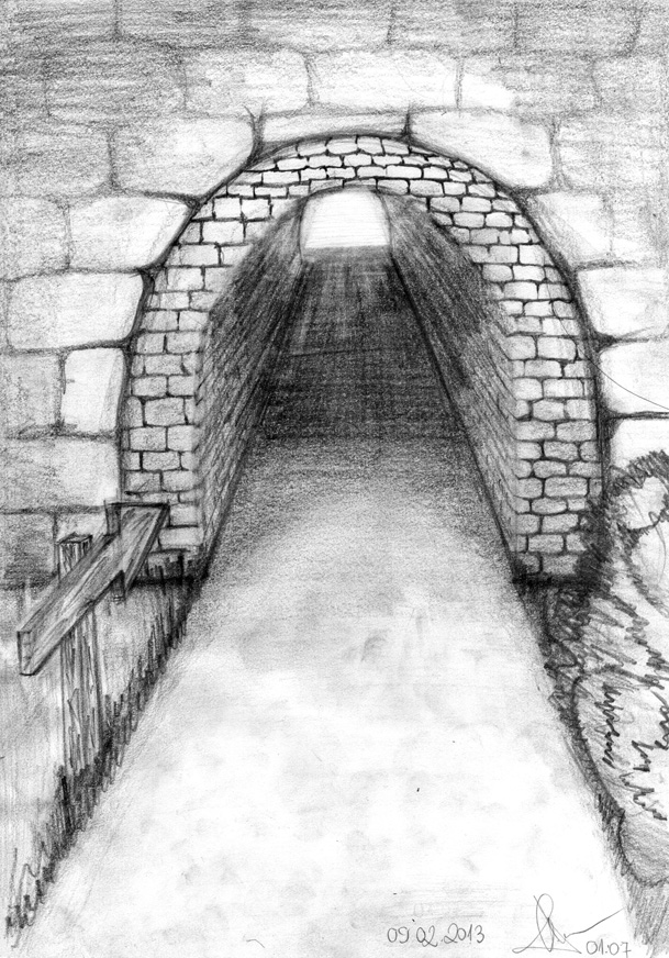 Tunnel Drawing Pictures Drawing Skill