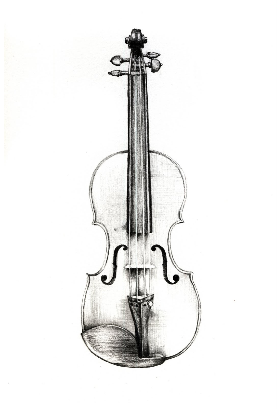 Download Simple Violin Drawing At Getdrawings - Violin Drawing - Full Size  PNG Image - PNGkit