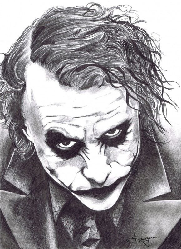 Joker Pencil Drawing Print Joaquin Phoenix, 2019 - Etsy