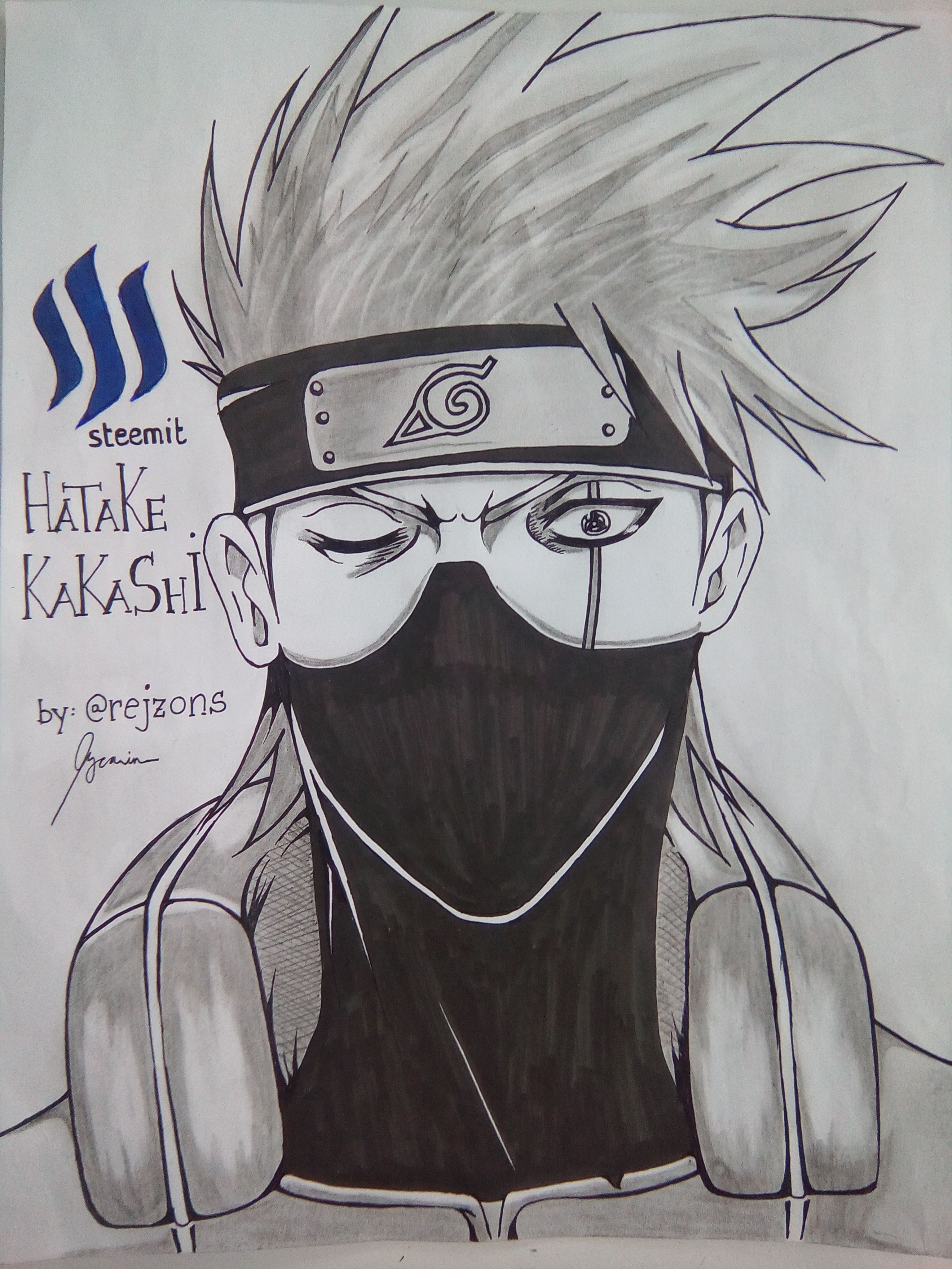 Kakashi Hatake Pinterest And Anime  Kakashi Naruto Face Drawing  Free  Transparent PNG Clipart Images Download