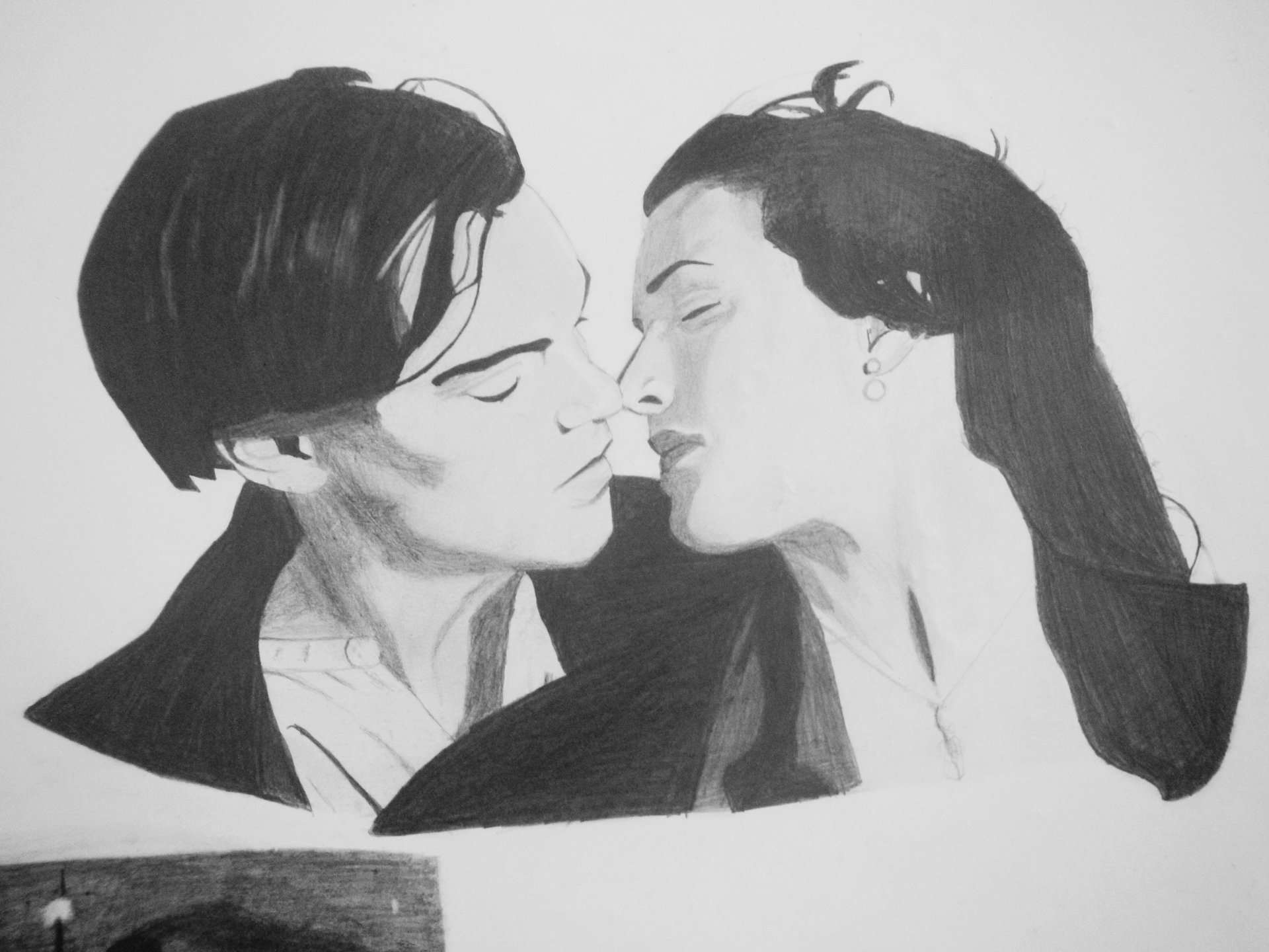 Kate Winslet and Leonardo DiCaprio Realistic Pencil Drawing - Drawing Skill