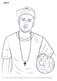 Neymar Drawing Realistic - Drawing Skill