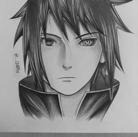 Sasuke Uchiha Face Drawing - Drawing Skill