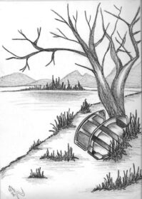 Scenery Sketch Drawing Pics - Drawing Skill