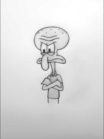 Squidward Drawing Sketch - Drawing Skill