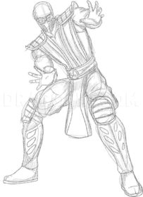 Sub Zero Drawing Sketch - Drawing Skill