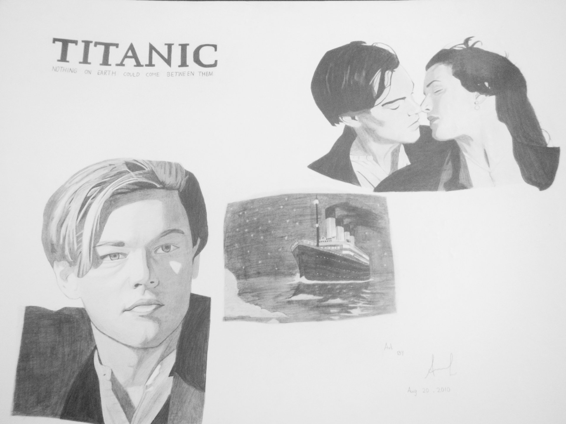 leonardo dicaprio and kate winslet titanic drawing