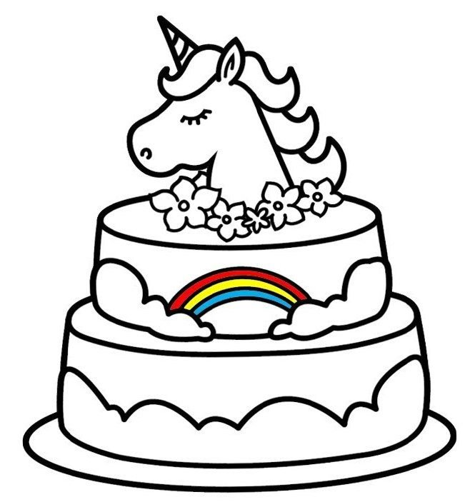 Birthday Cake Drawing png download - 1785*2101 - Free Transparent Cake png  Download. - CleanPNG / KissPNG