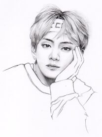 V BTS Drawing High-Quality - Drawing Skill