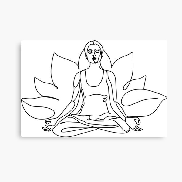 Yoga Poses Line Art - Inspire Uplift