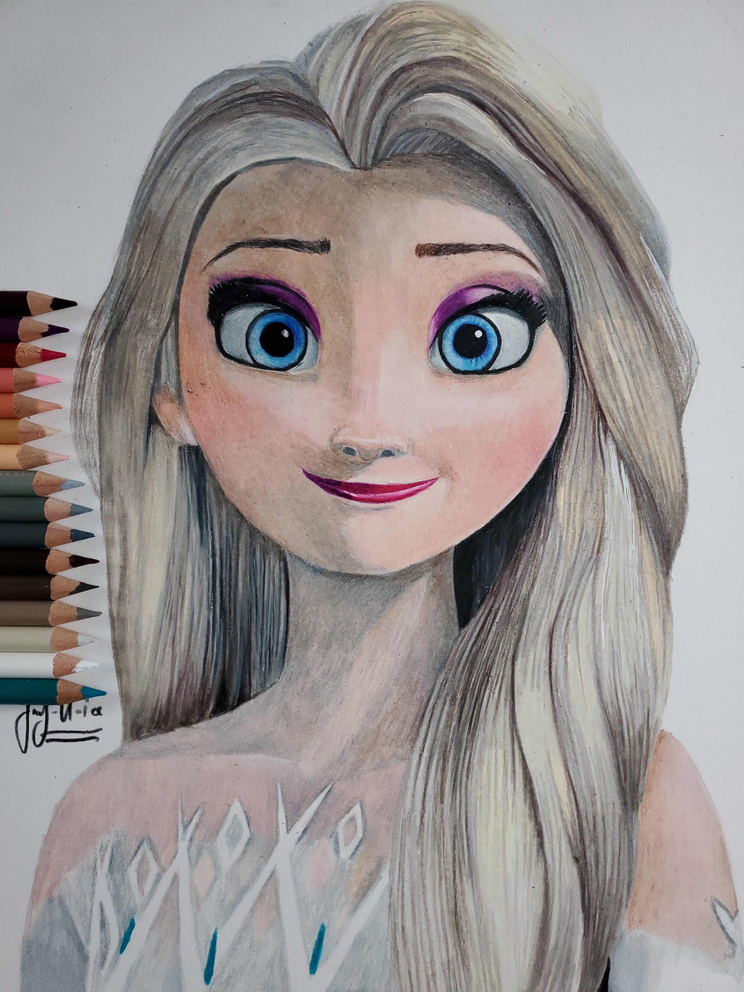 Elsa Drawing Skill 