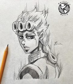 Giorno Giovanna Drawing Pics - Drawing Skill