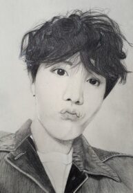 J-Hope Drawing Amazing - Drawing Skill