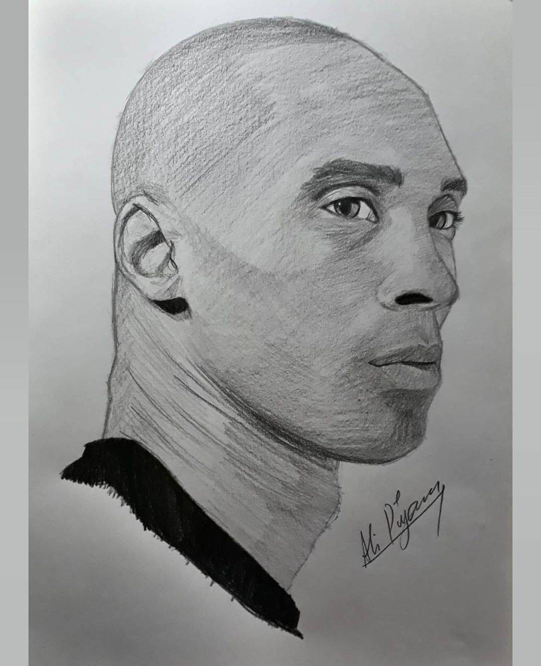 How to draw Kobe Bryant Pencil drawing tutorial 