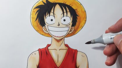 Monkey D. Luffy Drawing Image - Drawing Skill