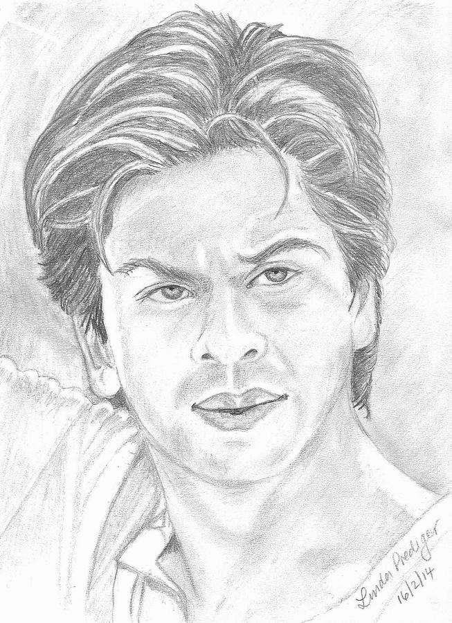 Shahrukh Khan Drawing by Annie GODET - Fine Art America