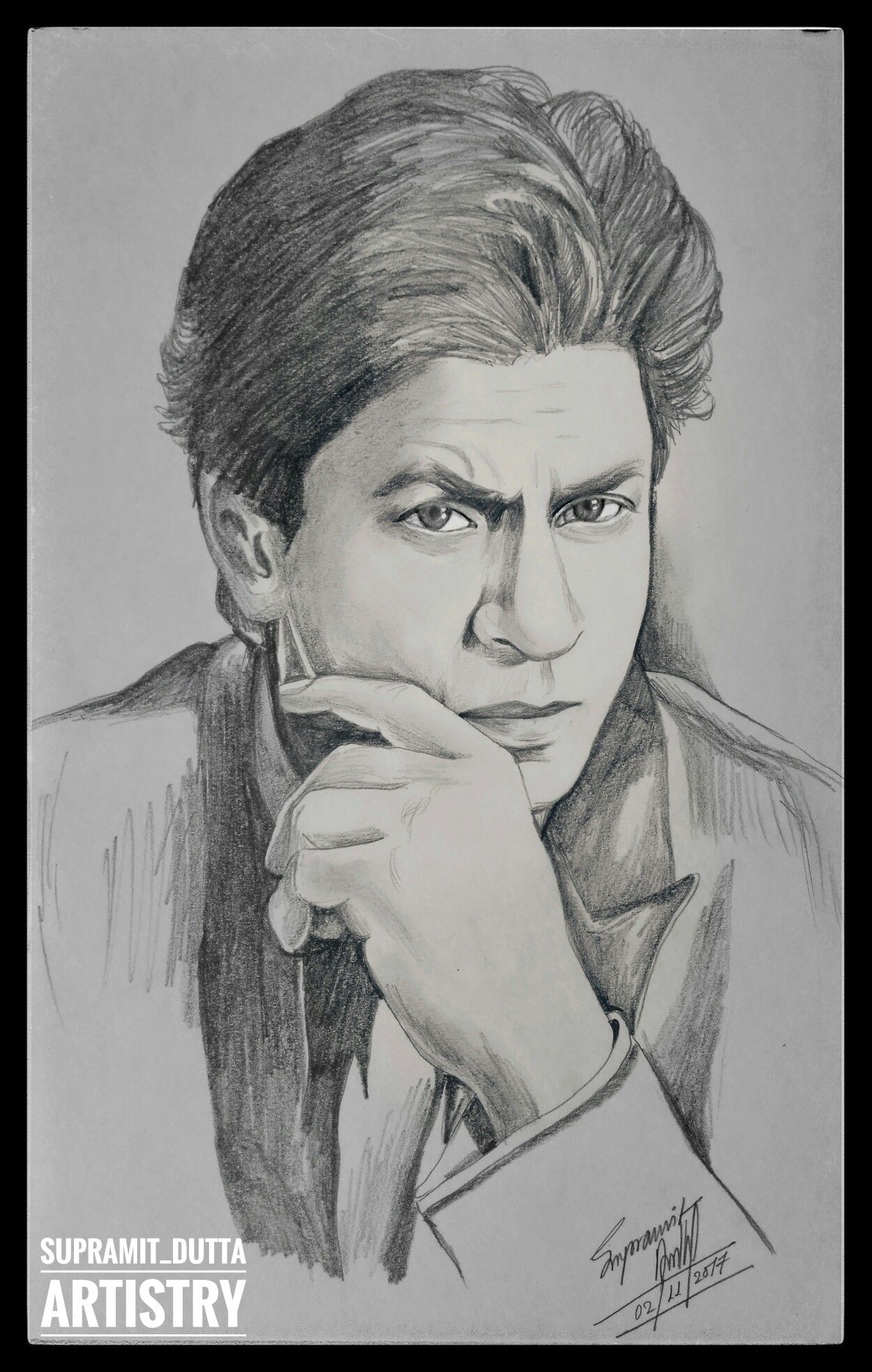 Learn How to Draw Shahrukh Khan Celebrities Step by Step  Drawing  Tutorials