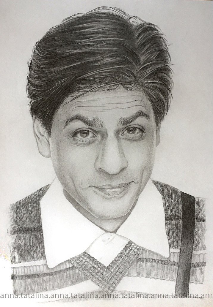 Shahrukh Khan Sketch Photo - JattDiSite.com