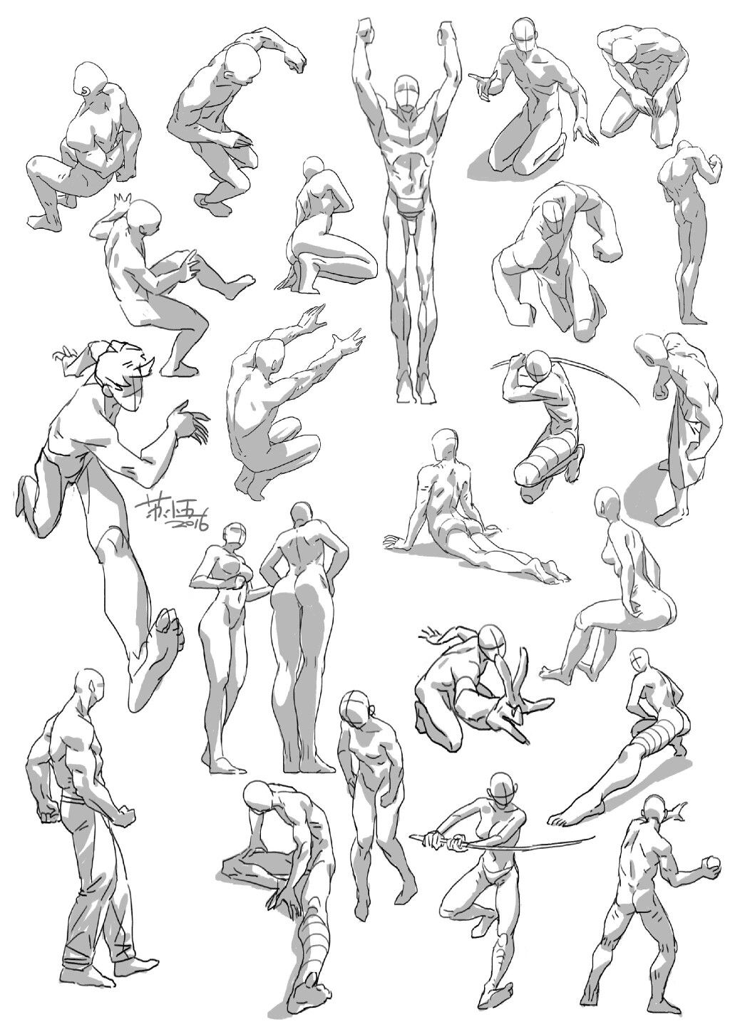Male Full body Action poses by RedlionV on DeviantArt