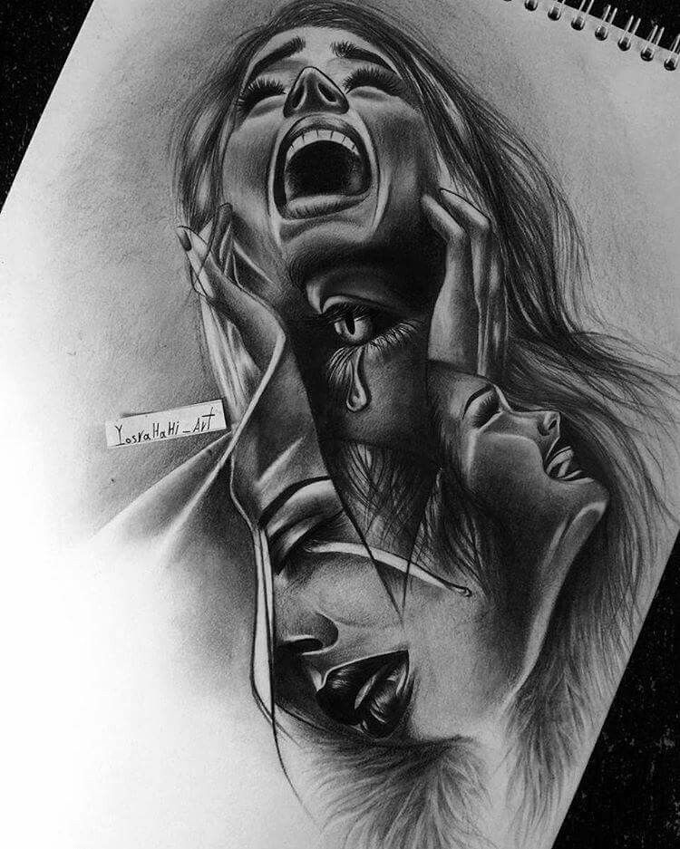 pencil drawings of emotions
