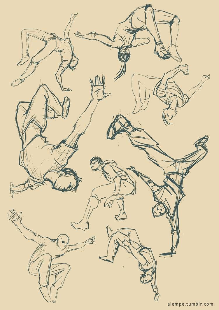 Figure Action Poses Drawing Photo - Drawing Skill
