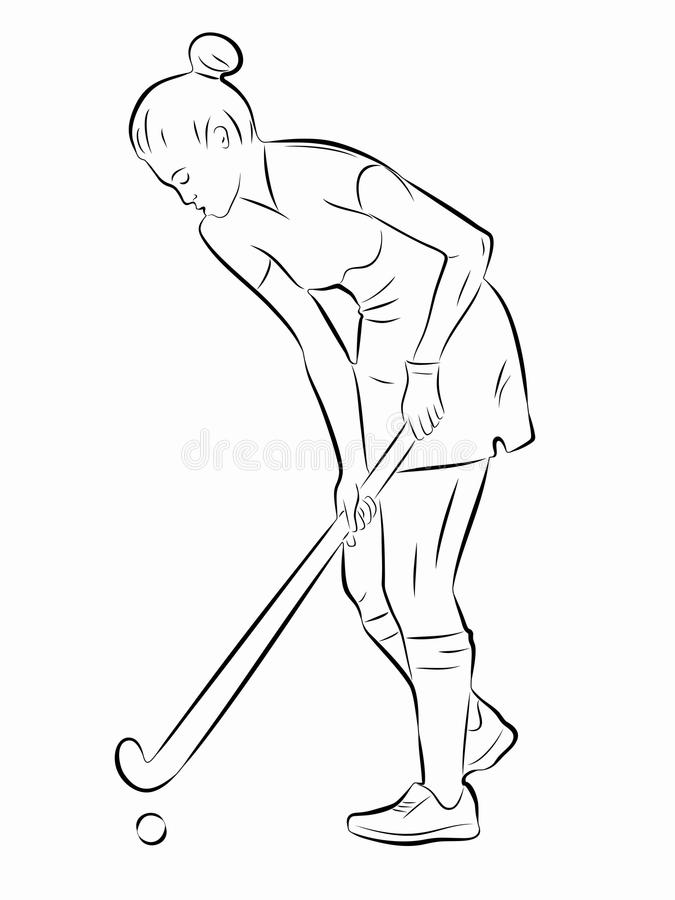 Vector Illustration Illustration Shows Hockey Player Stock Vector (Royalty  Free) 398791483 | Shutterstock