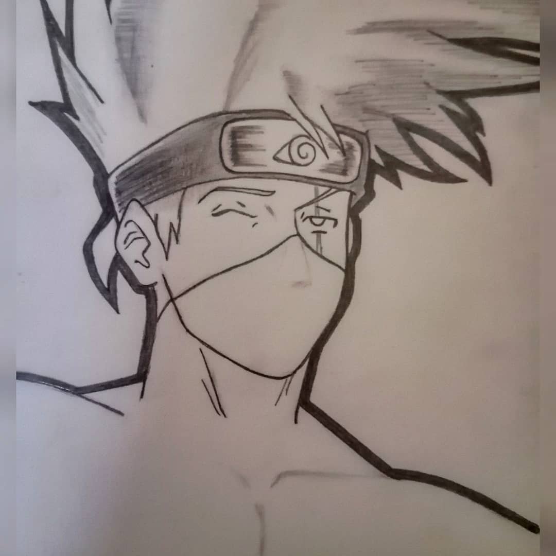 Kakashi Hatake from naruto , trying to get into drawing lately , any tips  for me to improve? : r/Naruto